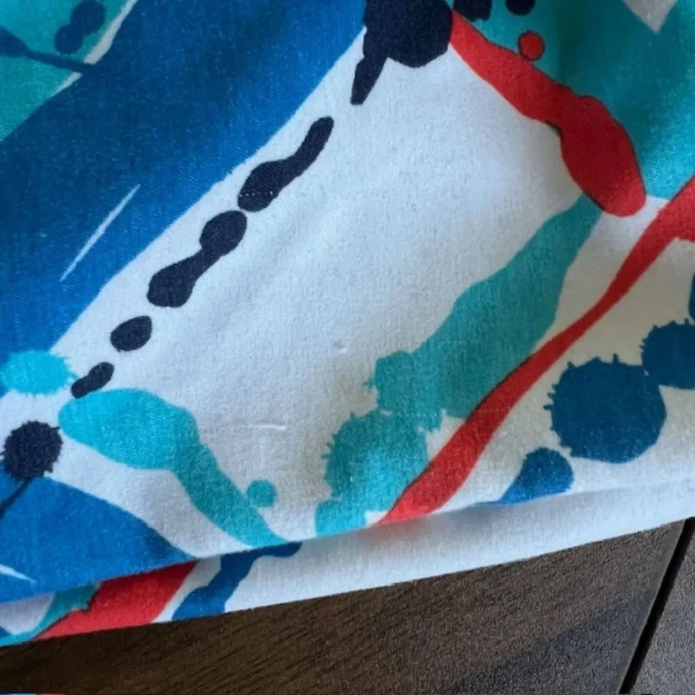 Nike Swim Board Shorts Red White Blue Pattern Size XL